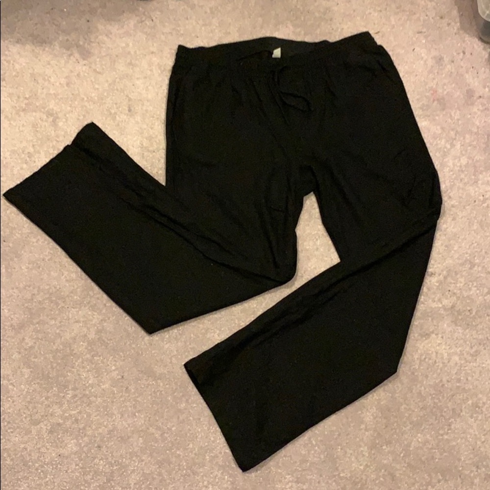 Linen drawstring waist pants